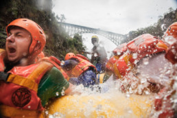 Extreme rafting on Zambezi