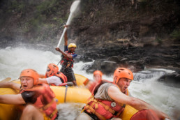 Extreme rafting on Zambezi