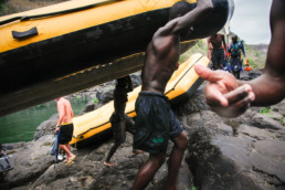 Extreme rafting on Zambezi