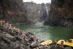 Extreme rafting on Zambezi