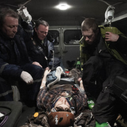 Caucasian Avalanche - in an ambulance
