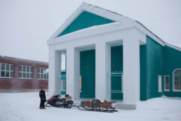 Museum in Lovozero, Russia. Chasing northern lights