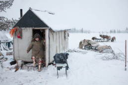 Indigenous Sami people, Kola Peninsula, Russia